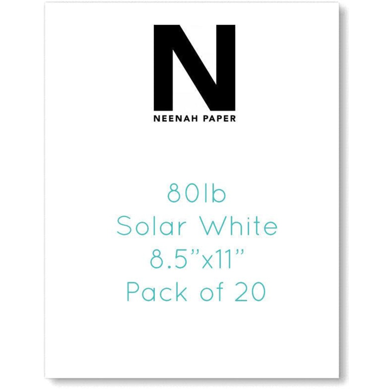 Neenah 80lb Classic Crest White Cardstock 8.5"X11" - 20 Sheets